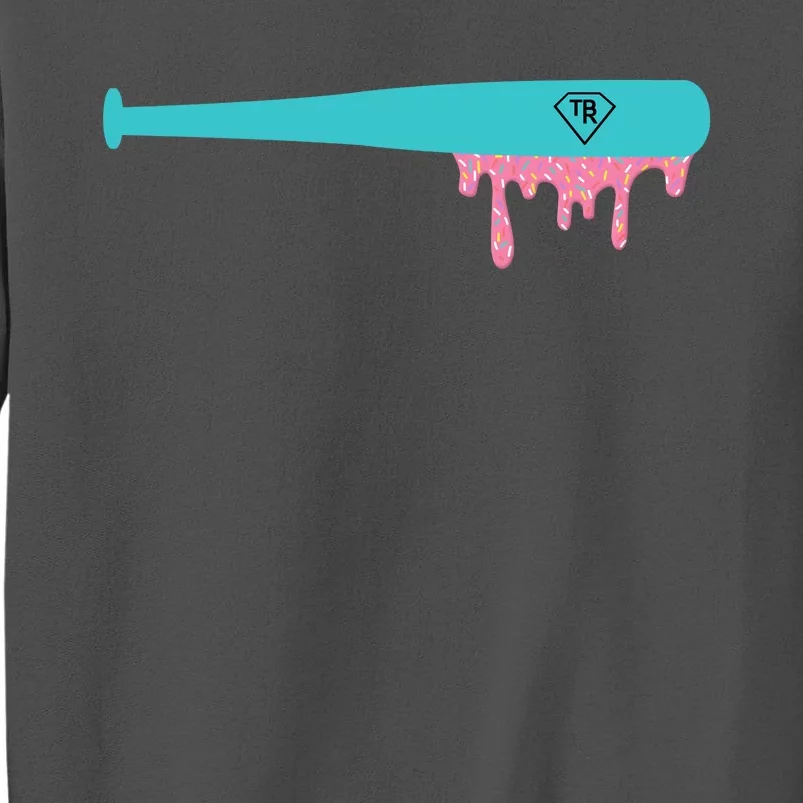 Baseball Bat Sprinkle Drip Tall Sweatshirt