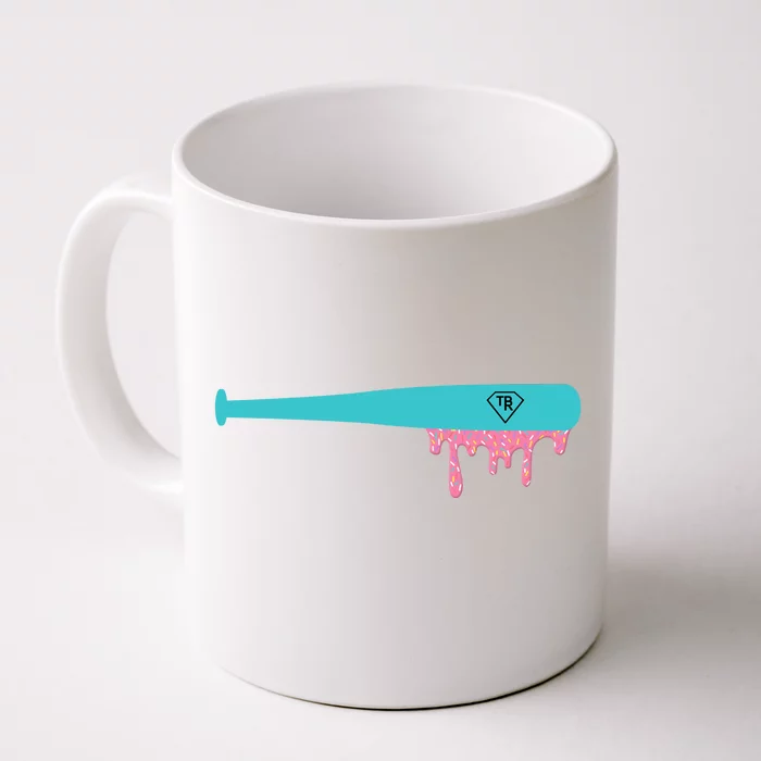 Baseball Bat Sprinkle Drip Front & Back Coffee Mug