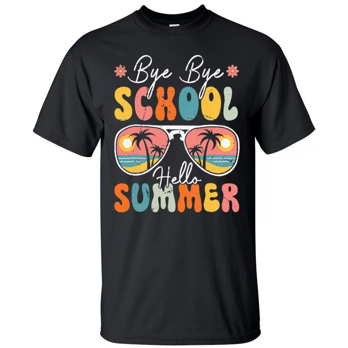 Bye Bye School Hello Pool Happy Last Day Of School Senior Tall T-Shirt ...