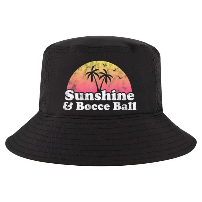 Bocce Ball Sunshine And Bocce Ball Cool Comfort Performance Bucket Hat