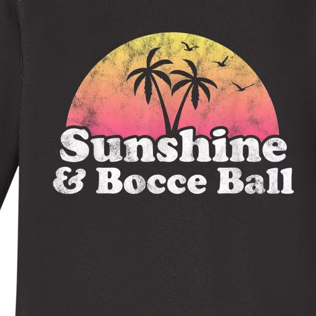 Bocce Ball Sunshine And Bocce Ball Baby Long Sleeve Bodysuit