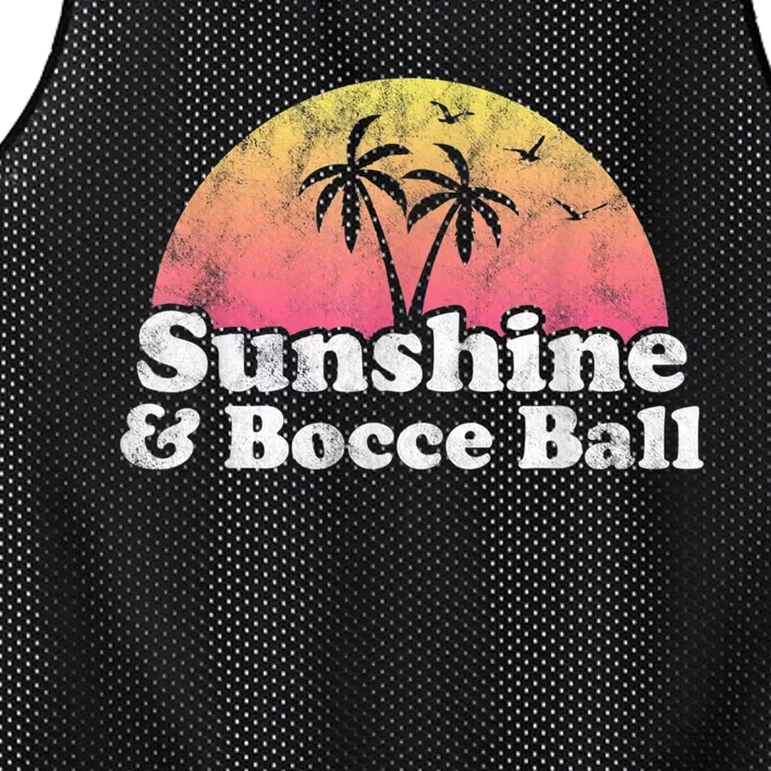 Bocce Ball Sunshine And Bocce Ball Mesh Reversible Basketball Jersey Tank