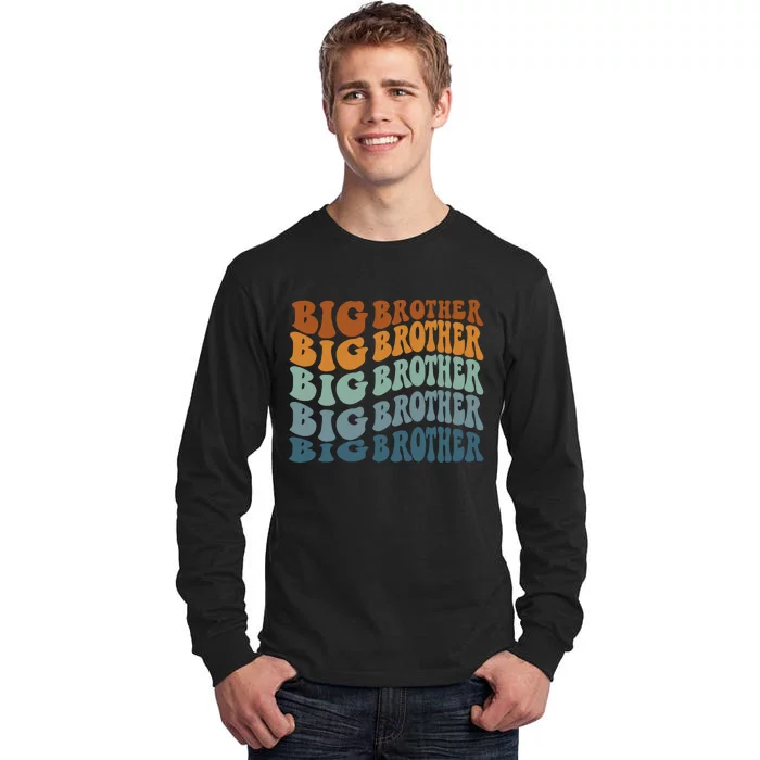 Big Brother Sibling Natural Infant Big Bro Tall Long Sleeve T-Shirt