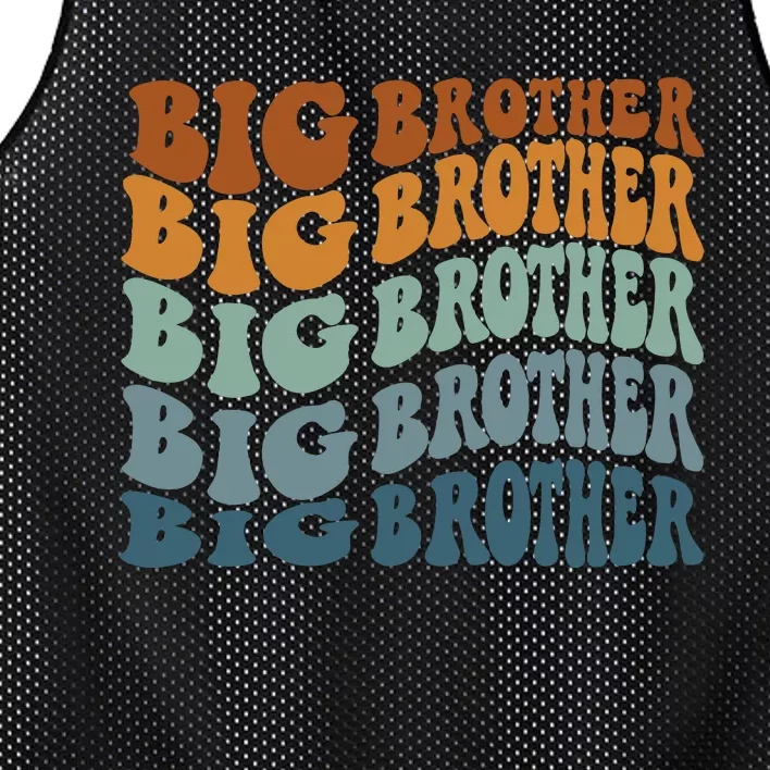 Big Brother Sibling Natural Infant Big Bro Mesh Reversible Basketball Jersey Tank