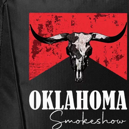 Boho Bull Skull Cow Oklahoma Smokeshow Western City Backpack