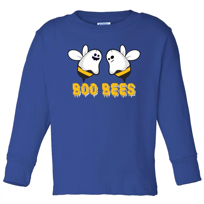 Boo Bees Scary Halloween Ghost Boo Bee Lovers Halloween Funny Gift Toddler Long Sleeve Shirt