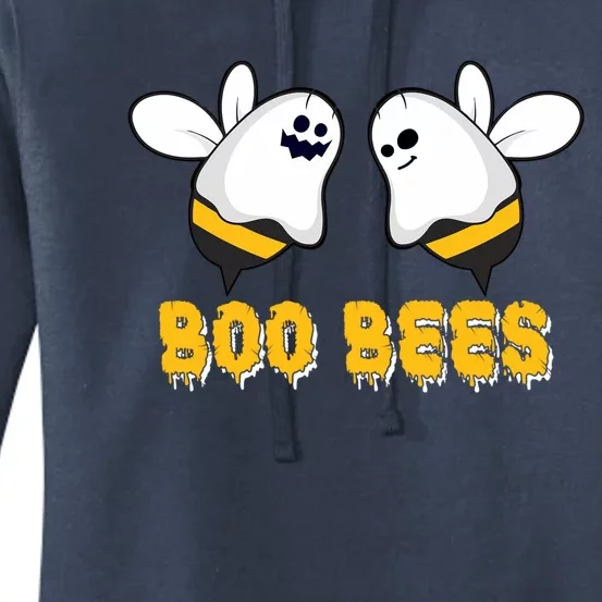 Boo Bees Scary Halloween Ghost Boo Bee Lovers Halloween Funny Gift Women's Pullover Hoodie