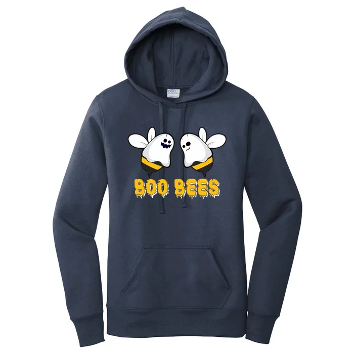 Boo Bees Scary Halloween Ghost Boo Bee Lovers Halloween Funny Gift Women's Pullover Hoodie