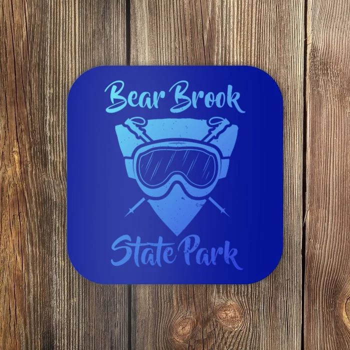 Bear Brook State Park New Hampshire Ski Sking Goggles Cute Gift Coaster