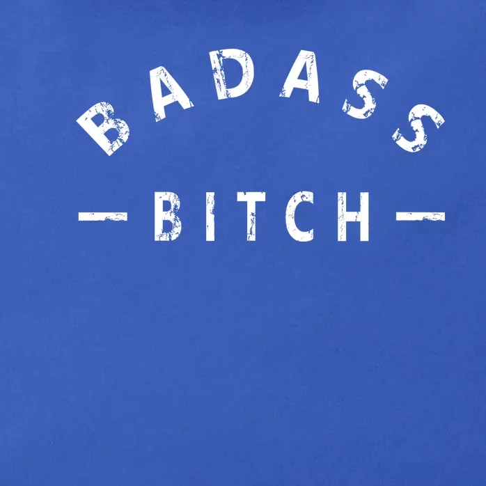 Badass Bitch Strong Hooded Gift Zip Tote Bag