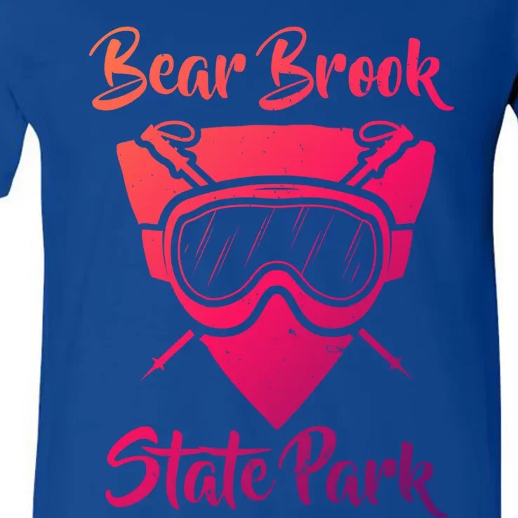 Bear Brook State Park New Hampshire Ski Sking Goggles Cute Gift V-Neck T-Shirt