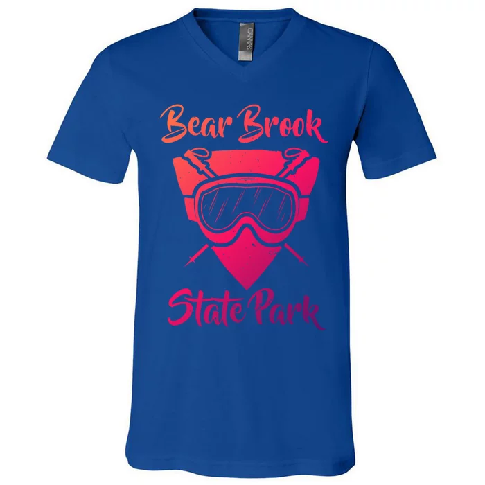 Bear Brook State Park New Hampshire Ski Sking Goggles Cute Gift V-Neck T-Shirt