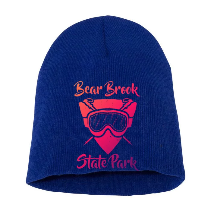 Bear Brook State Park New Hampshire Ski Sking Goggles Cute Gift Short Acrylic Beanie