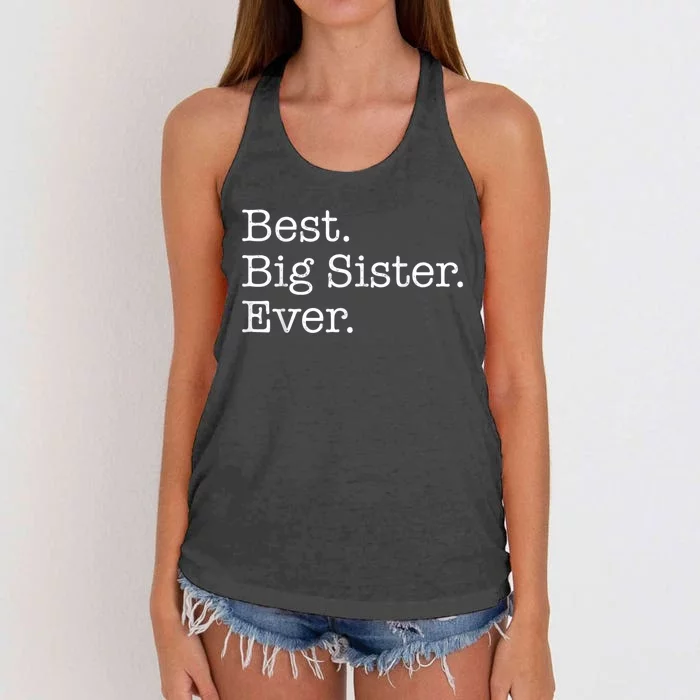 Best Big Sister Ever Women's Knotted Racerback Tank