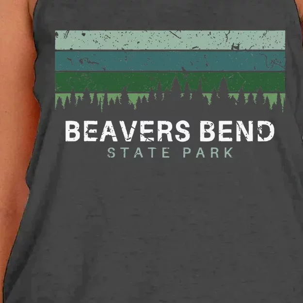 Beavers Bend State Park Oklahoma Women's Knotted Racerback Tank