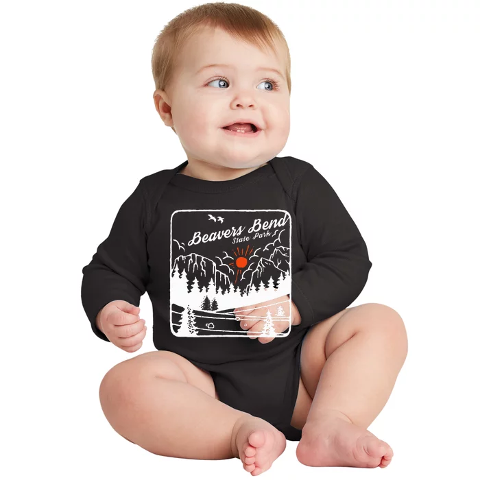 Beavers Bend State Park Oklahoma Baby Long Sleeve Bodysuit