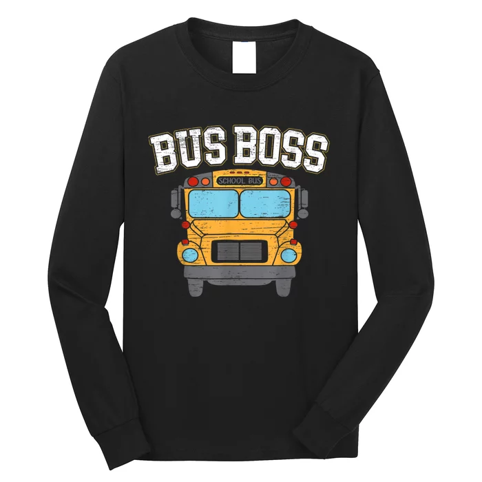 Bus Boss School Service Student Delivery Specialist Long Sleeve Shirt