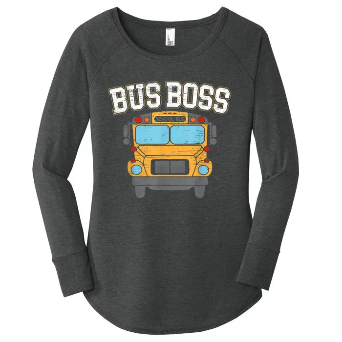 Bus Boss School Service Student Delivery Specialist Women's Perfect Tri Tunic Long Sleeve Shirt