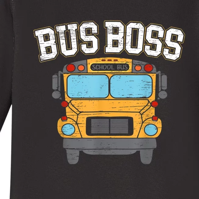 Bus Boss School Service Student Delivery Specialist Baby Long Sleeve Bodysuit