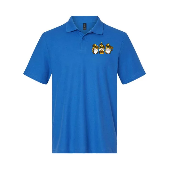 Bumbles Bee Summer Fall Gnome Honeybee And Sunflower Gnomes Gift Softstyle Adult Sport Polo