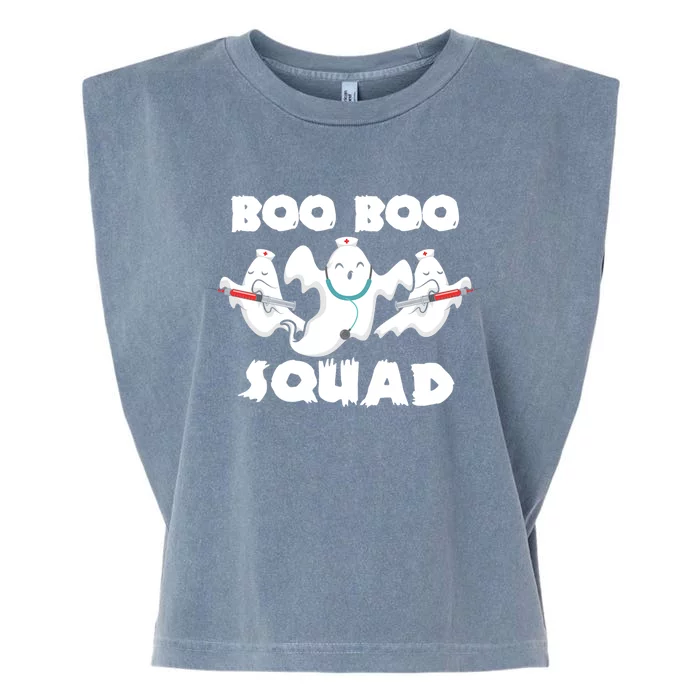 Boo Boo Squad Halloween Ghost Gift Garment-Dyed Women's Muscle Tee