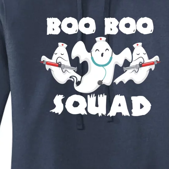 Boo Boo Squad Halloween Ghost Gift Women's Pullover Hoodie