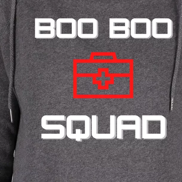 Boo Boo Squad Gift Womens Funnel Neck Pullover Hood