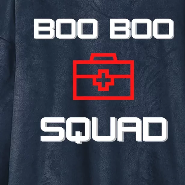 Boo Boo Squad Gift Hooded Wearable Blanket