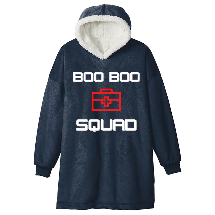 Boo Boo Squad Gift Hooded Wearable Blanket