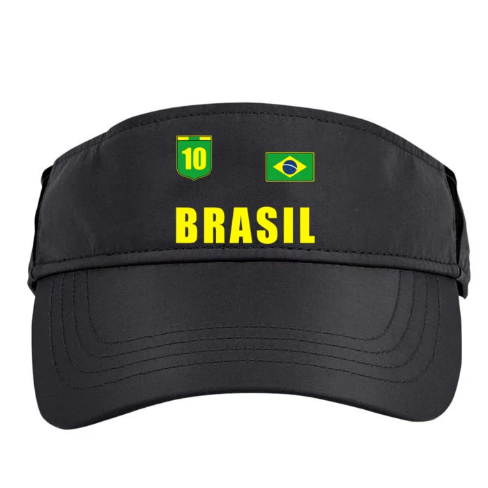 Brasil Brazil Soccer Player Jersey Flag Trikot Clothing Adult Drive Performance Visor