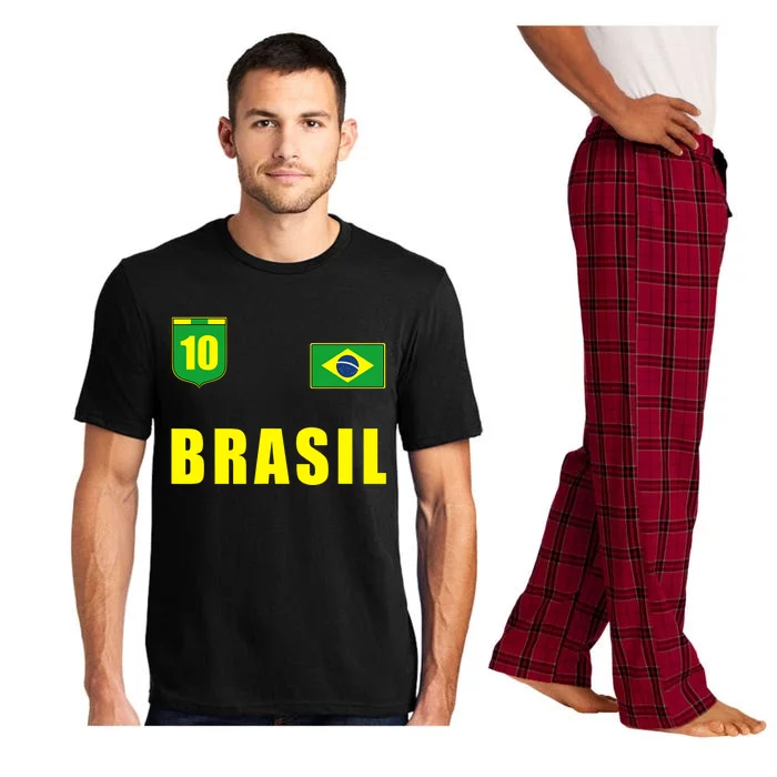 Brasil Brazil Soccer Player Jersey Flag Trikot Clothing Pajama Set