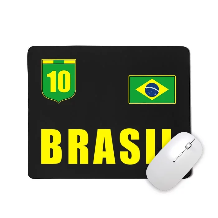 Brasil Brazil Soccer Player Jersey Flag Trikot Clothing Mousepad