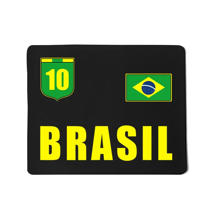 Brasil Brazil Soccer Player Jersey Flag Trikot Clothing Mousepad