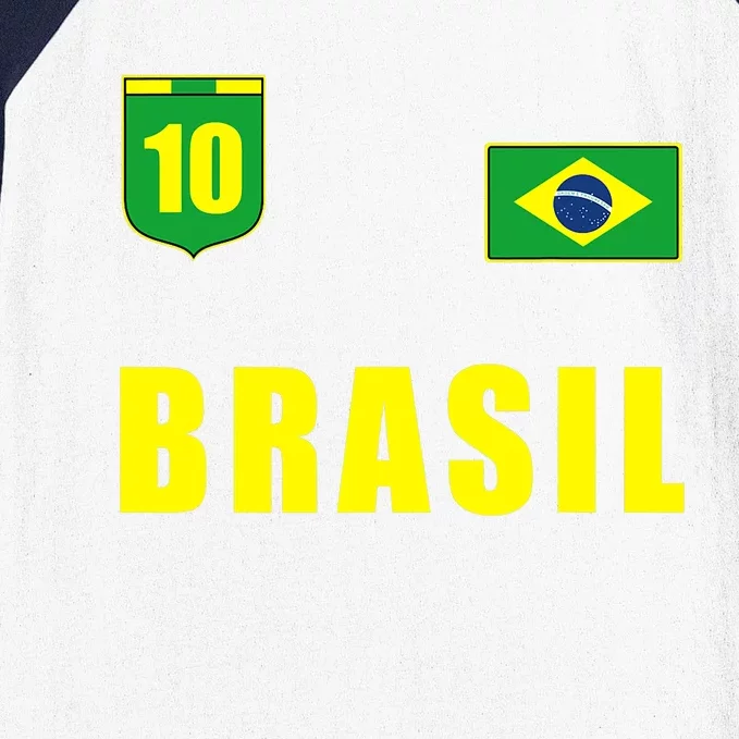 Brasil Brazil Soccer Player Jersey Flag Trikot Clothing Baseball Sleeve Shirt