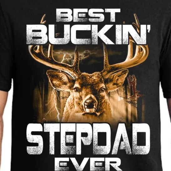 Best Buckin Stepdad Ever Deer Hunting Bucking Father Gift Pajama Set