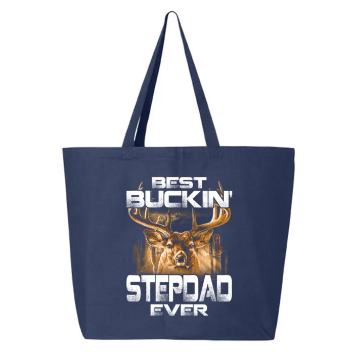 Best Buckin Stepdad Ever Deer Hunting Bucking Father Gift 25L Jumbo Tote