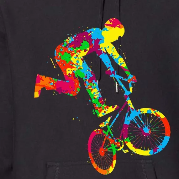 Bmx Bike Stunt Rider Children Premium Hoodie