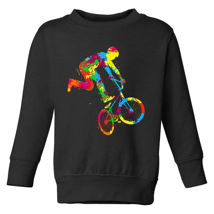 Bmx Bike Stunt Rider Children Toddler Sweatshirt