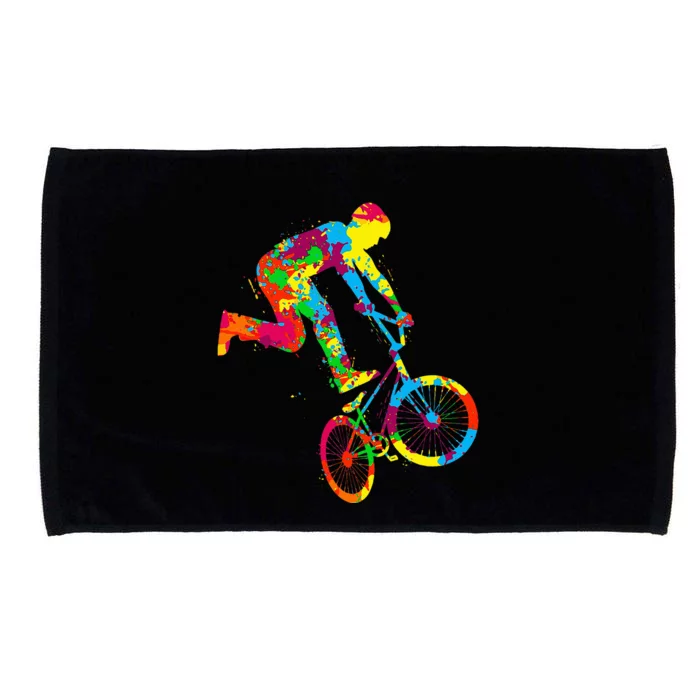 Bmx Bike Stunt Rider Children Microfiber Hand Towel