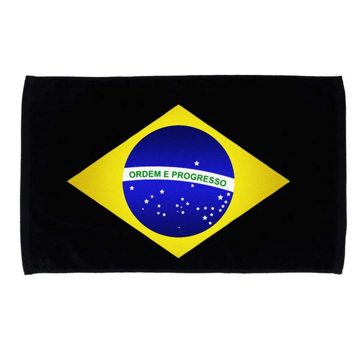 Brazil Brazilian Soccer Football Brazilian Flag Microfiber Hand Towel