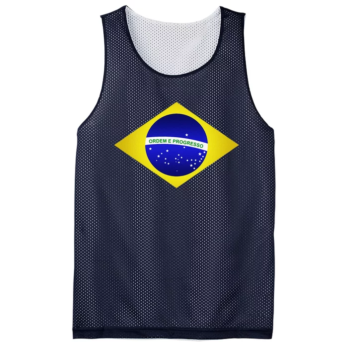 Brazil Brazilian Soccer Football Brazilian Flag Mesh Reversible Basketball Jersey Tank