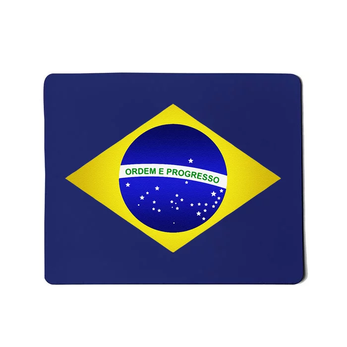 Brazil Brazilian Soccer Football Brazilian Flag Mousepad