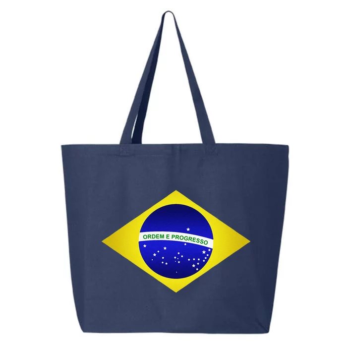 Brazil Brazilian Soccer Football Brazilian Flag 25L Jumbo Tote