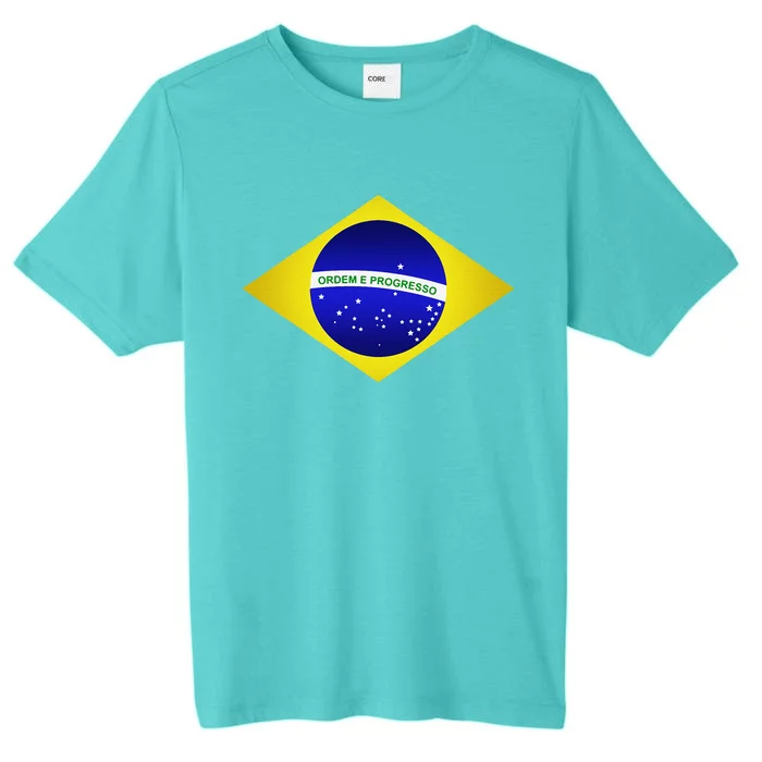 Brazil Brazilian Soccer Football Brazilian Flag ChromaSoft Performance T-Shirt