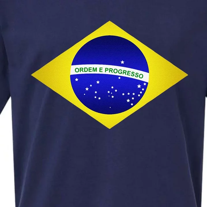 Brazil Brazilian Soccer Football Brazilian Flag Sueded Cloud Jersey T-Shirt