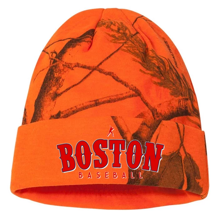 Boston Baseball Sports Fan Kati - 12in Camo Beanie