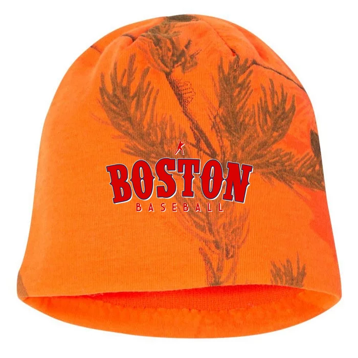 Boston Baseball Sports Fan Kati - Camo Knit Beanie