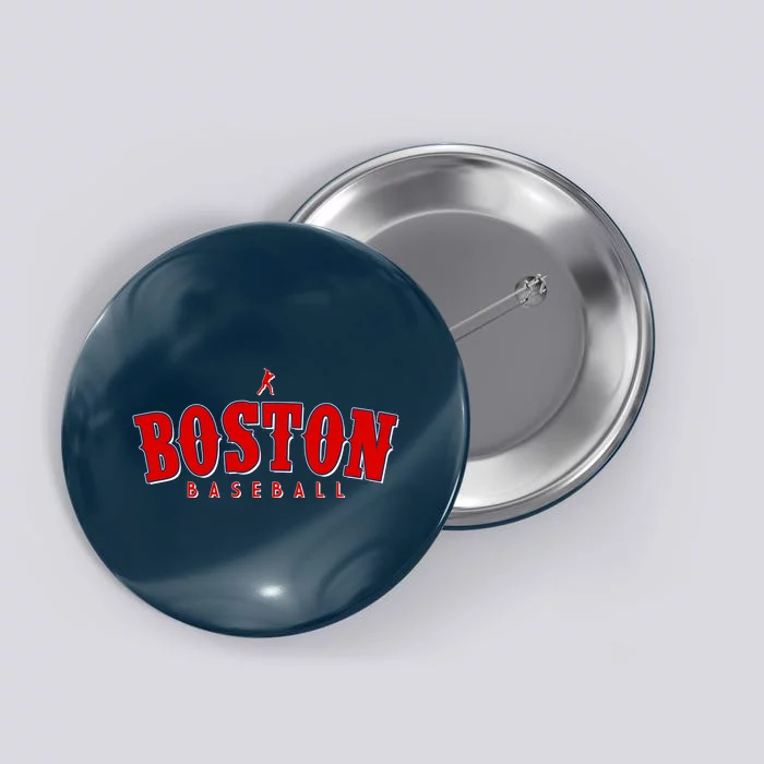 Boston Baseball Sports Fan Button