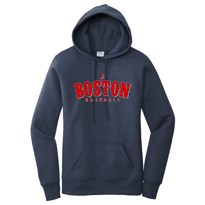 Boston Baseball Sports Fan Women's Pullover Hoodie