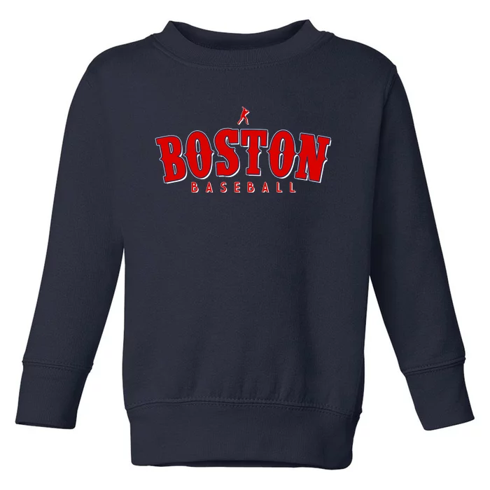 Boston Baseball Sports Fan Toddler Sweatshirt